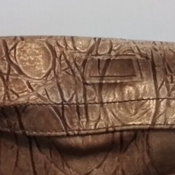 Kathy Van Zealand Vinyl Gold Tone Bag Finish Jkl1 - Picture 2 of 3